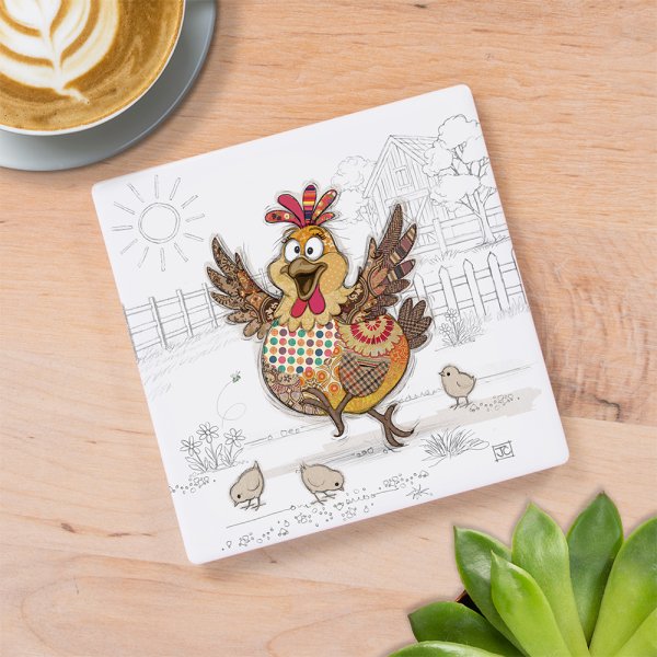 HARRIET HEN COASTER