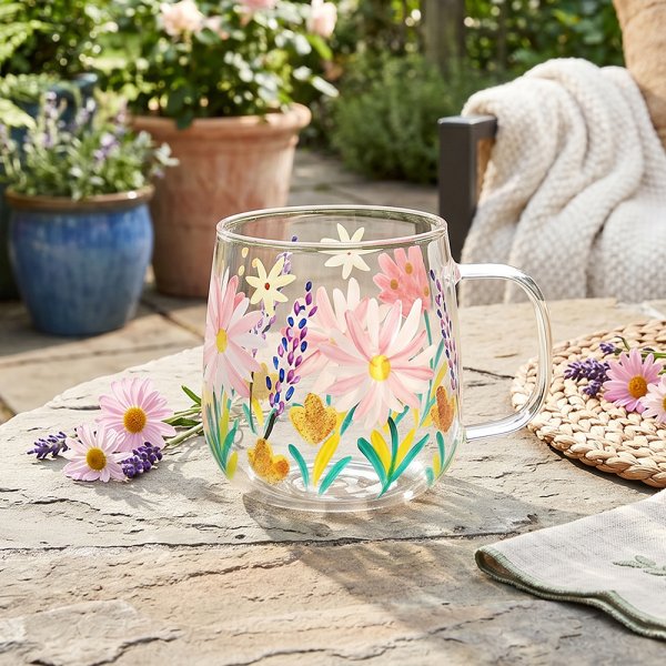 COTTAGE GARDEN GLASS CUP
