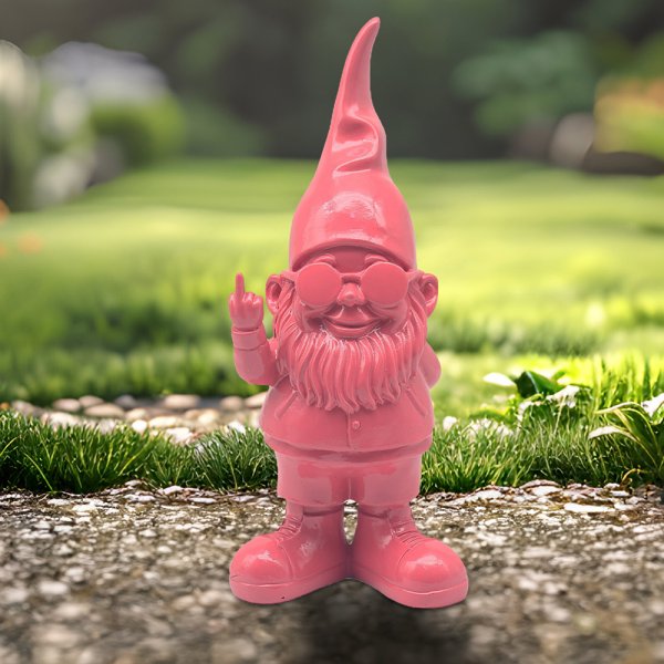 GNOMES BEHAVING BADLY PNK 27CM