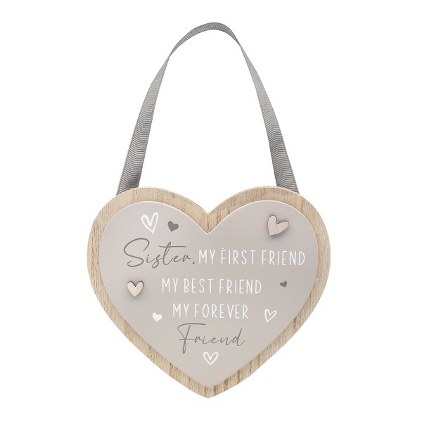 HEART PLAQUE SISTER