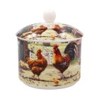 COCKEREL & HEN SUGAR BOWL