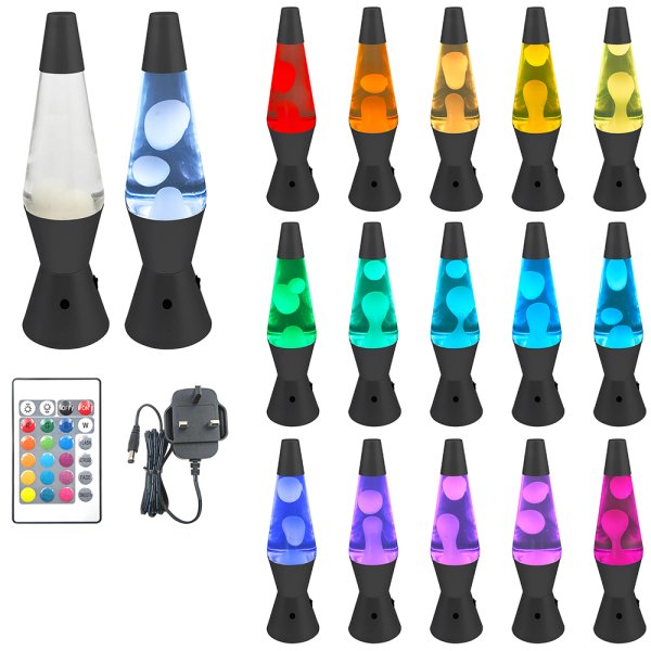 LAVA LED LAMP BLACK