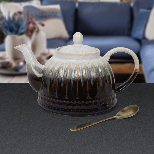 REACTIVE GLAZE TEA POT