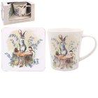 HARE & BIRD MUG & COASTER