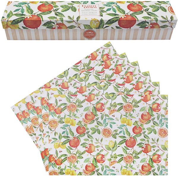 ORANGES&LEMONS DRAWER LINERS