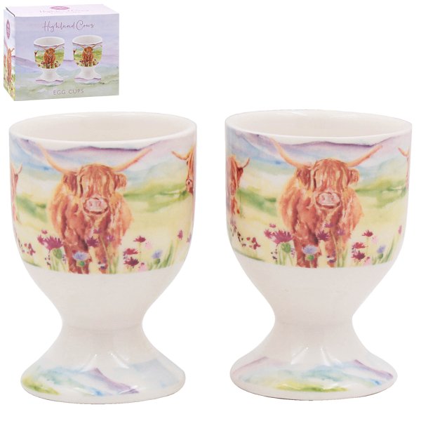 HIGHLAND COW EGG CUPS