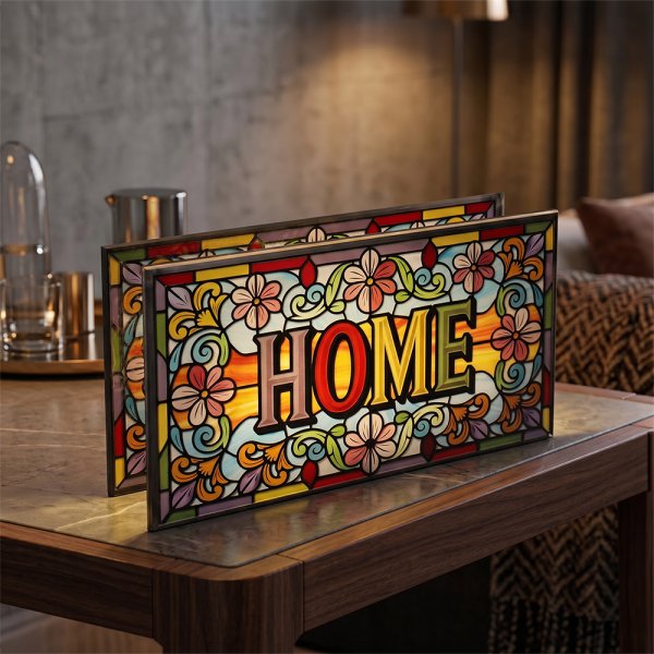 STAINED GLASS LED LIGHT HOME