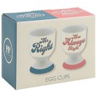 MR & MRS RIGHT EGG CUPS
