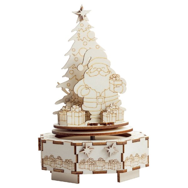 MUSIC BOX XMAS SANTA PUZZLE