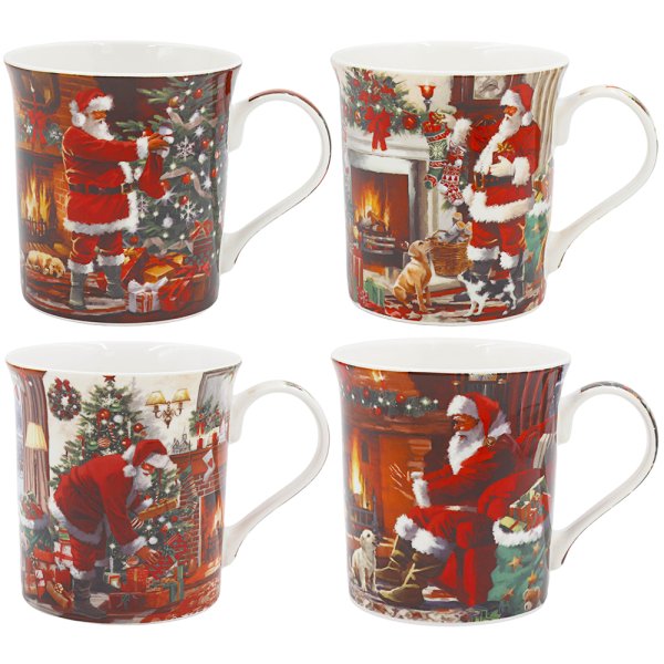 SANTA MUG 4 ASST