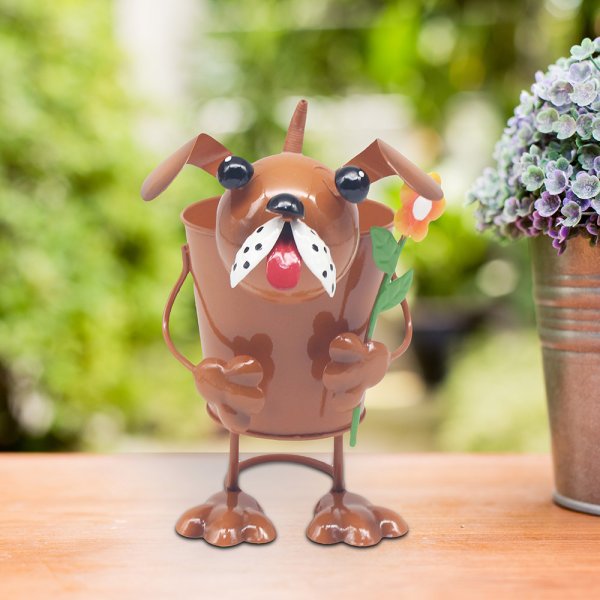 BRIGHT EYES DOG PLANTER