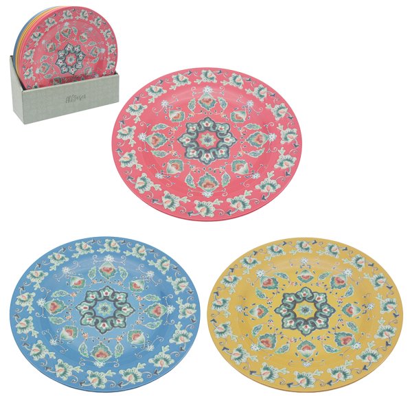 TUSCANY MELAMINE PLATE 3 ASST