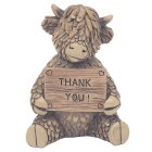 HUGHIE HIGHLAND COW THANK YOU
