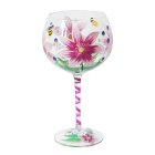 PINK LILIES GIN GLASS