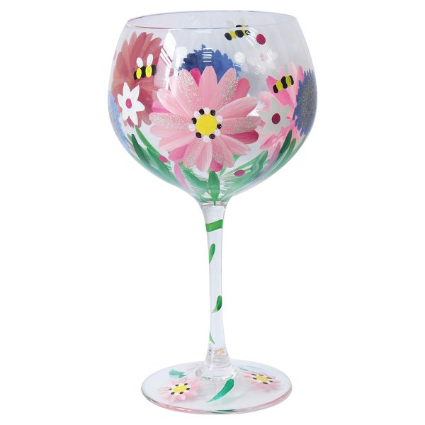 ALLIUMS & BEES GIN GLASS