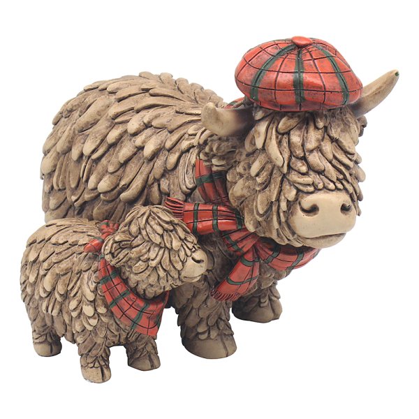HUGHIE HIGHLAND COWS TARTAN