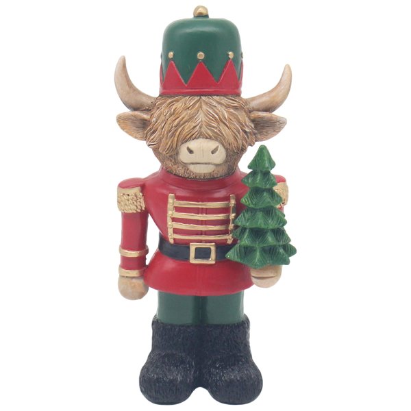 HIGHLAND COW NUT CRACKER 16CM