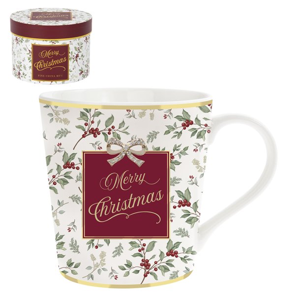 MADELAINE XMAS MUG RED