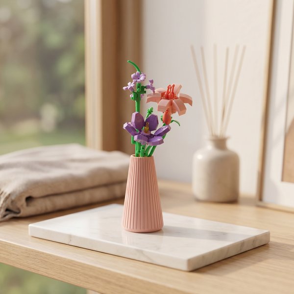 MINIBRICKS FLOWERS IN VASE