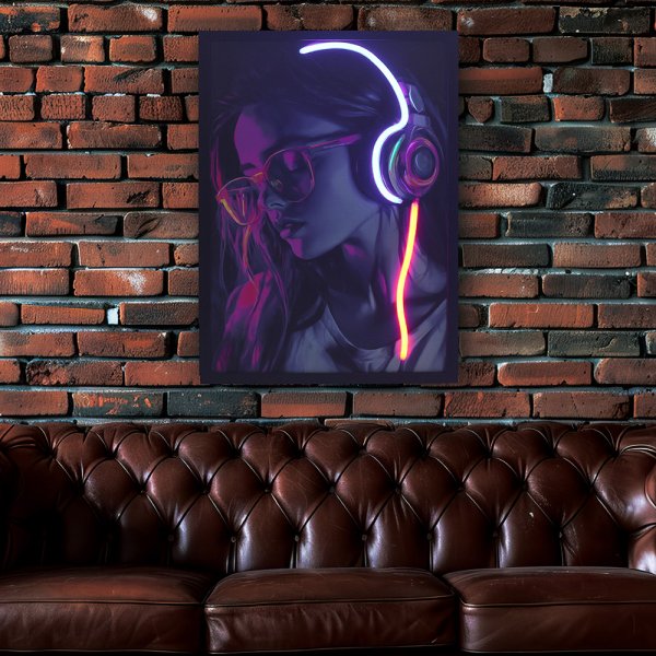 WALL ART MUSIC GIRL