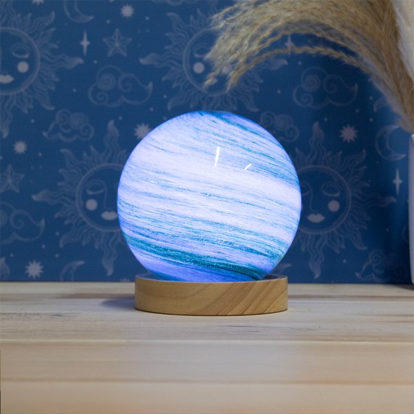 COSMIC PLANET LAMP GREEN 12CM