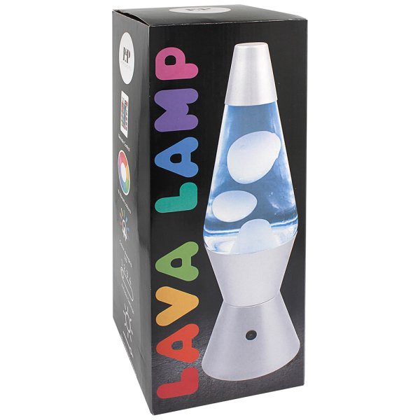 LAVA LED LAMP SILVER