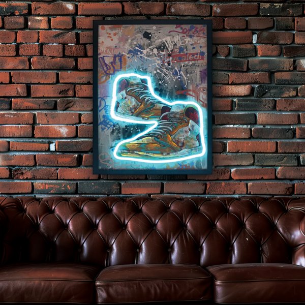 SNEAKER HEAD WALL ART
