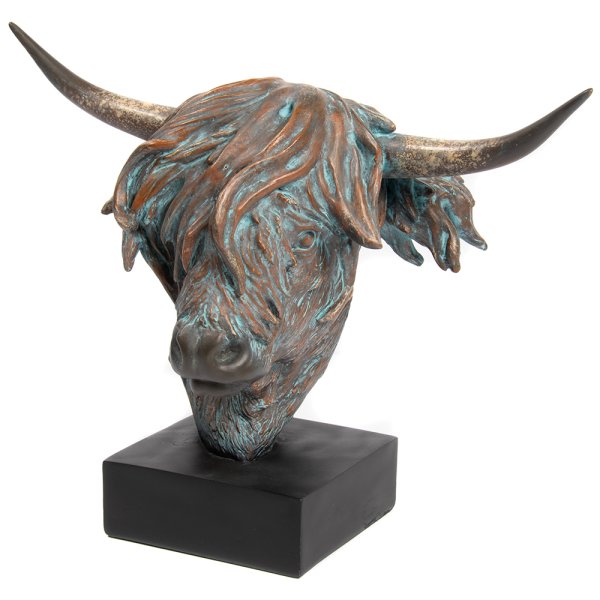 HIGHLAND COW BUST MEDIUM