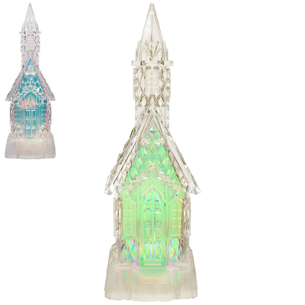 CHURCH WITH LED LIGHT
