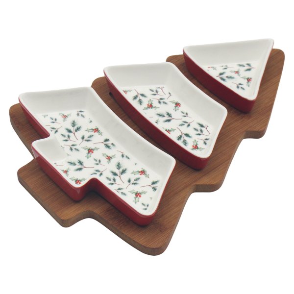 TREE DISHES WITH TRAY S/3