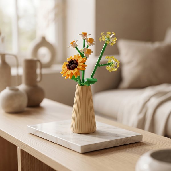MINIBRICKS FLOWERS IN VASE