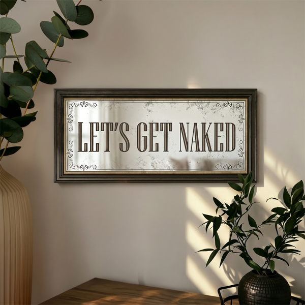 LET'S GET NAKED WALL ART