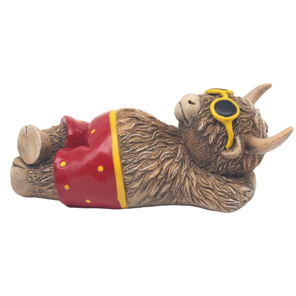 HIGHLAND COW BEACH TIME