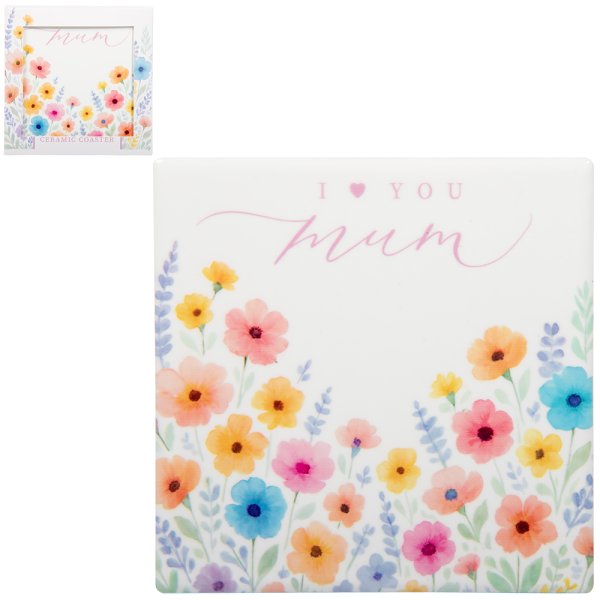 I LOVE YOU MUM COASTER