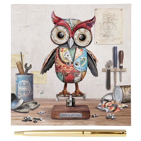 SCRAP OWL MEMO PAD