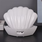 SEASHELL GLITTER LAMP WHITE
