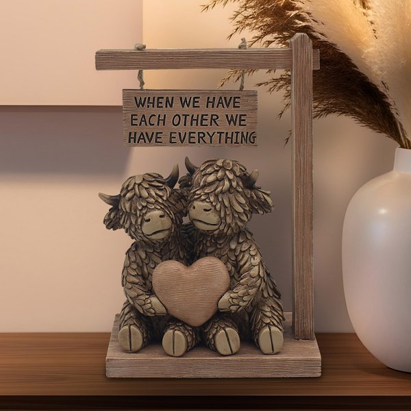 HUGHIE HIGHLAND COW EACH OTHER