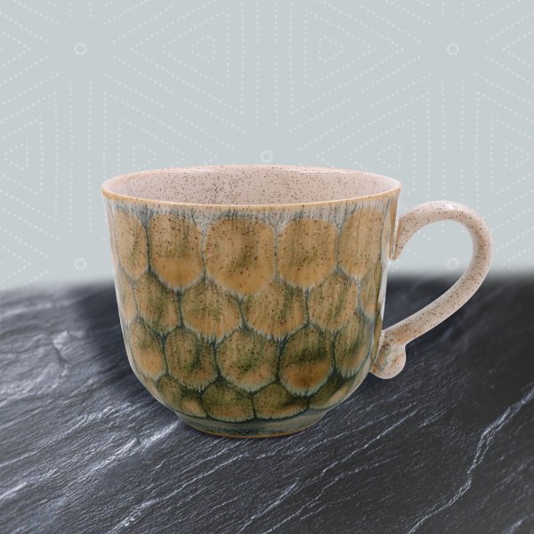 REACTIVE GLAZE MUG - GREEN