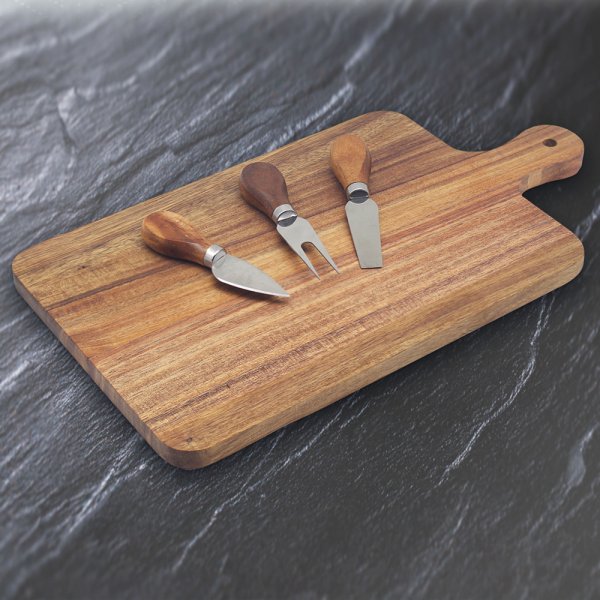 ACACIA CHEESE BOARD SET