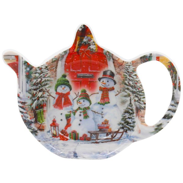 SNOWMEN TEABAG TIDY