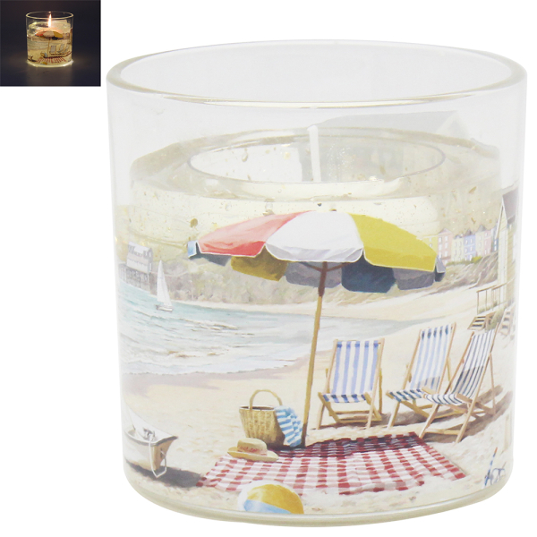 SANDY BEACH LED GEL CANDLE