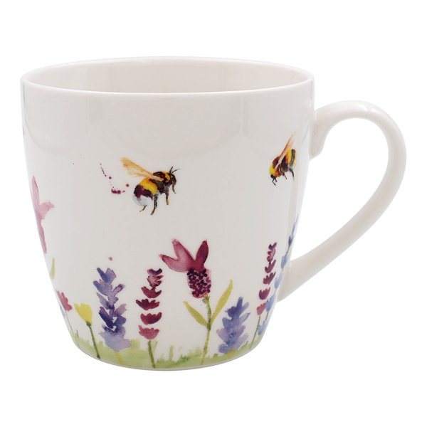LAVENDER & BEES BREAKFAST MUG