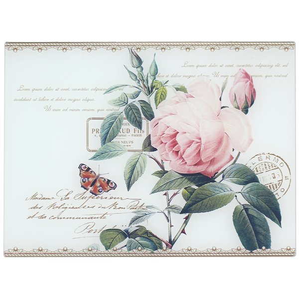 REDOUTE ROSE CUTTING BOARD