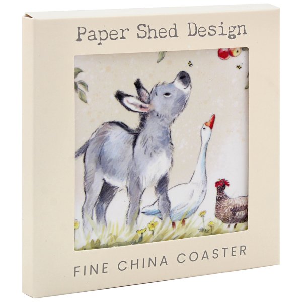 DONKEY GOOSE & HEN COASTER