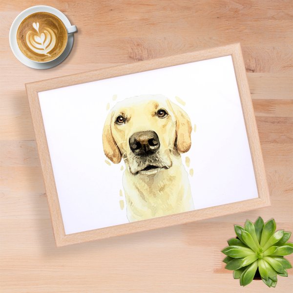 GOLDEN LABRADOR LAPTRAY