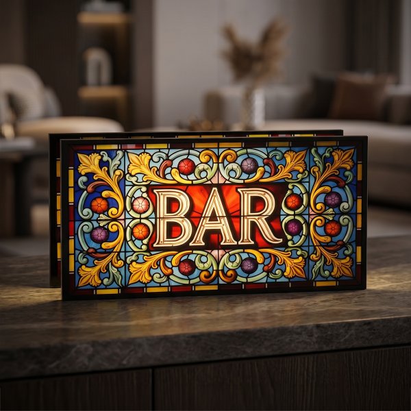 STAINED GLASS LED LIGHT BAR