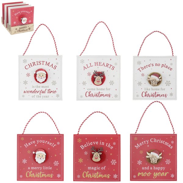 SQUARE PLAQUES IN STAND