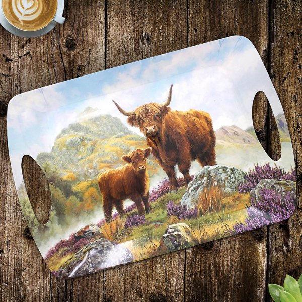 HIGHLAND COW TRAY LARGE