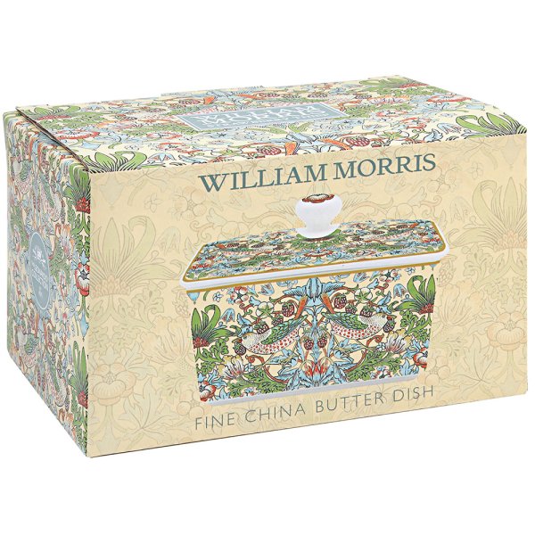 STRAWBERRY THIEF BUTTER DISH