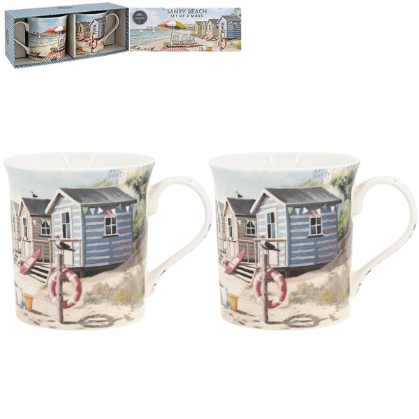 SANDY BEACH MUGS S2